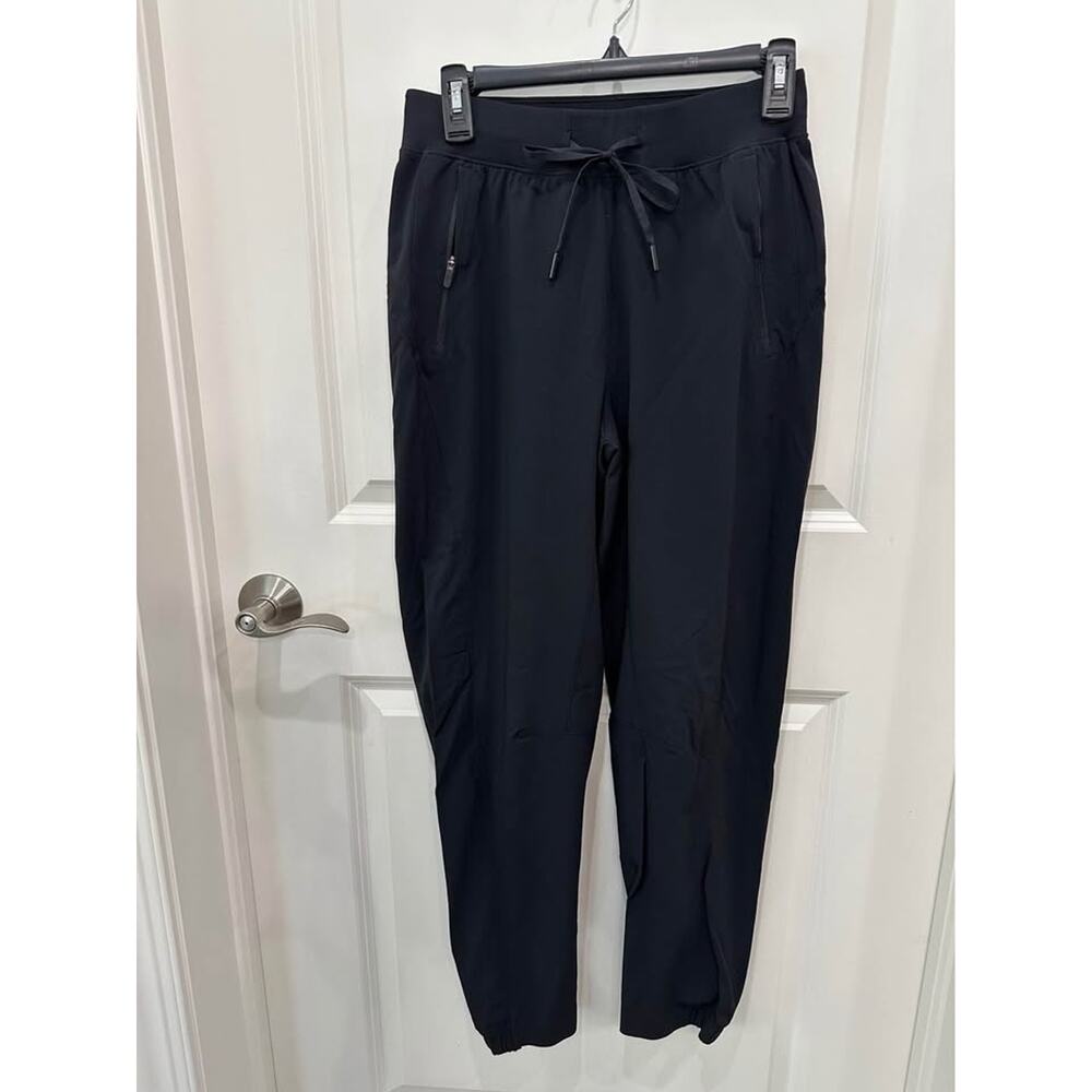 Lululemon Adapted State Black Joggers with Drawstring and Zipper Pockets